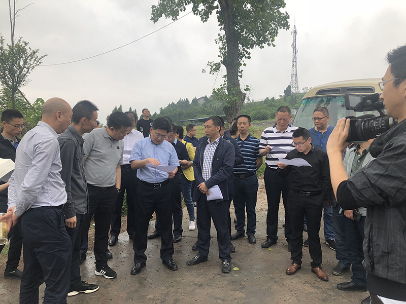 市、縣領導現場調研天馬50萬噸玻瓶項目(圖3)